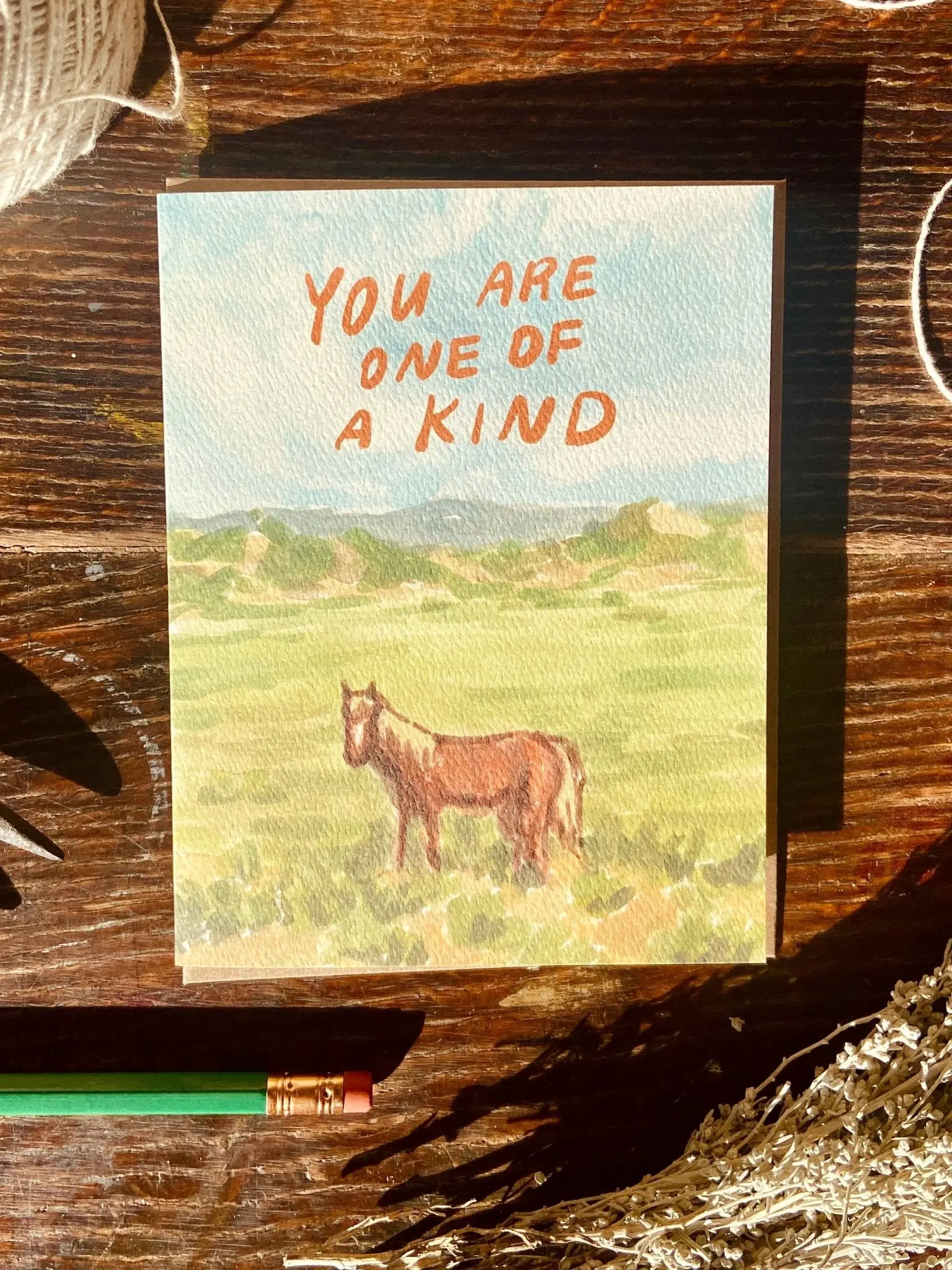 You Are One of a Kind Horse Greeting Card - Image 3