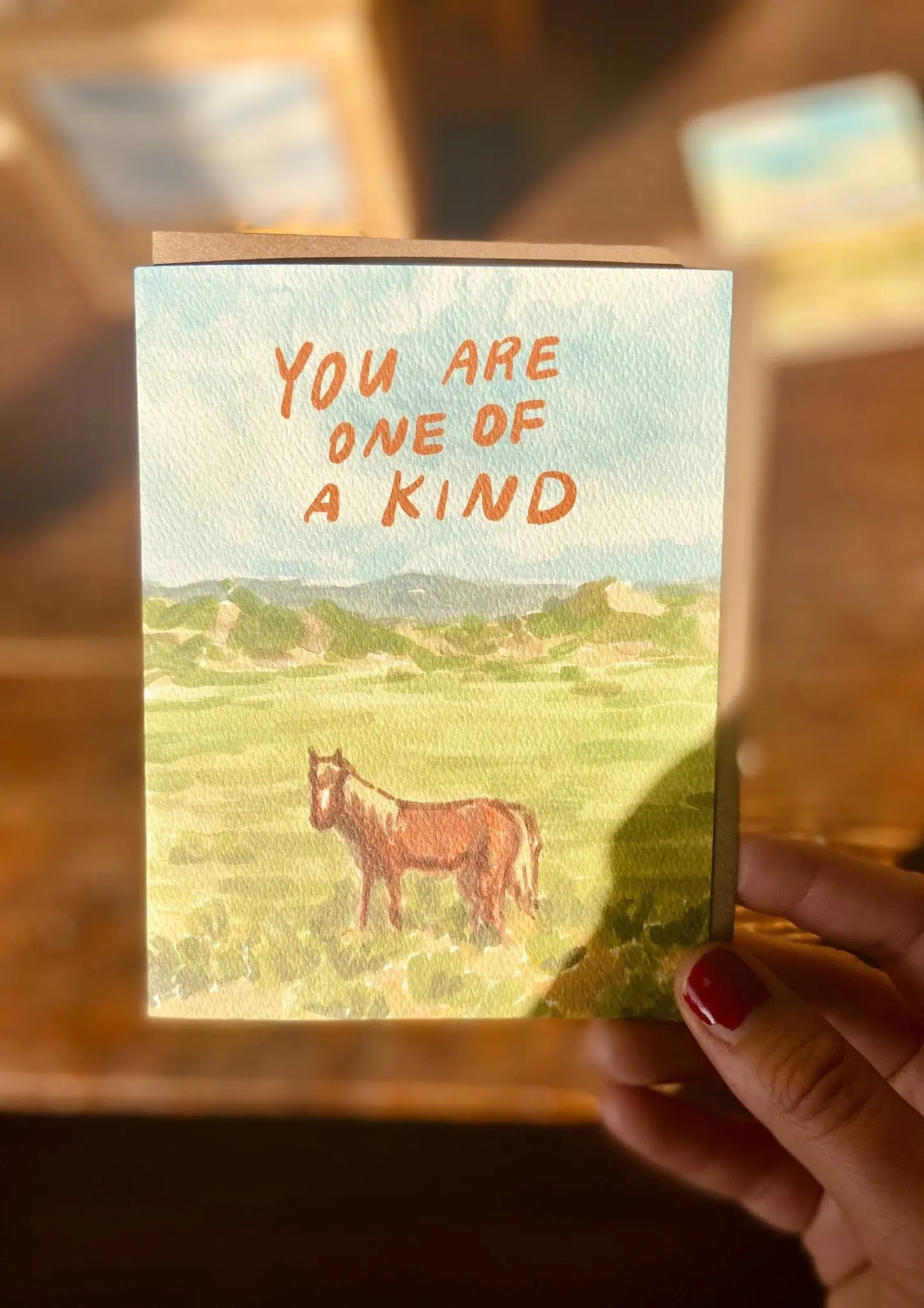 You Are One of a Kind Horse Greeting Card - Image 4