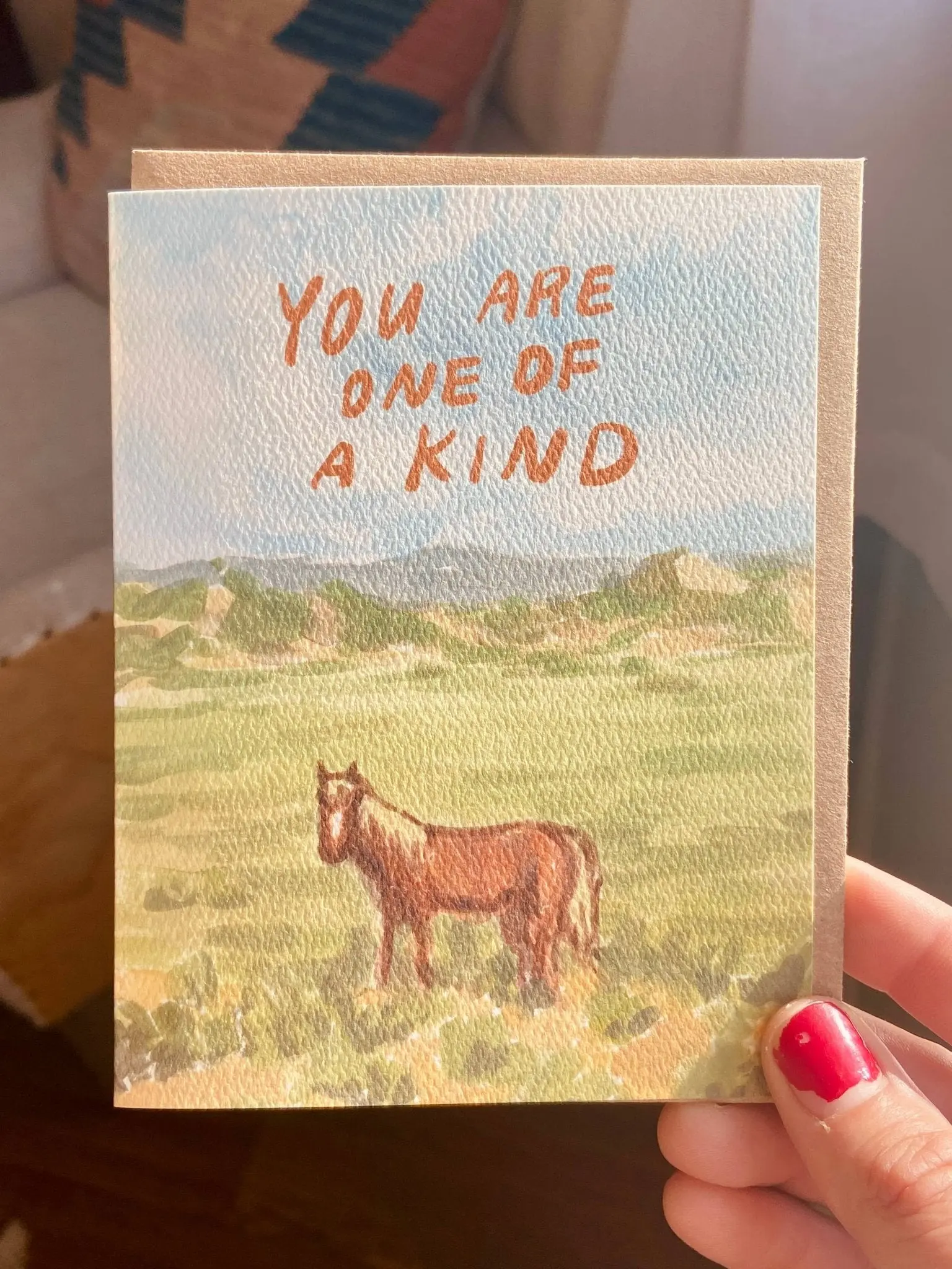 You Are One of a Kind Horse Greeting Card - Image 5